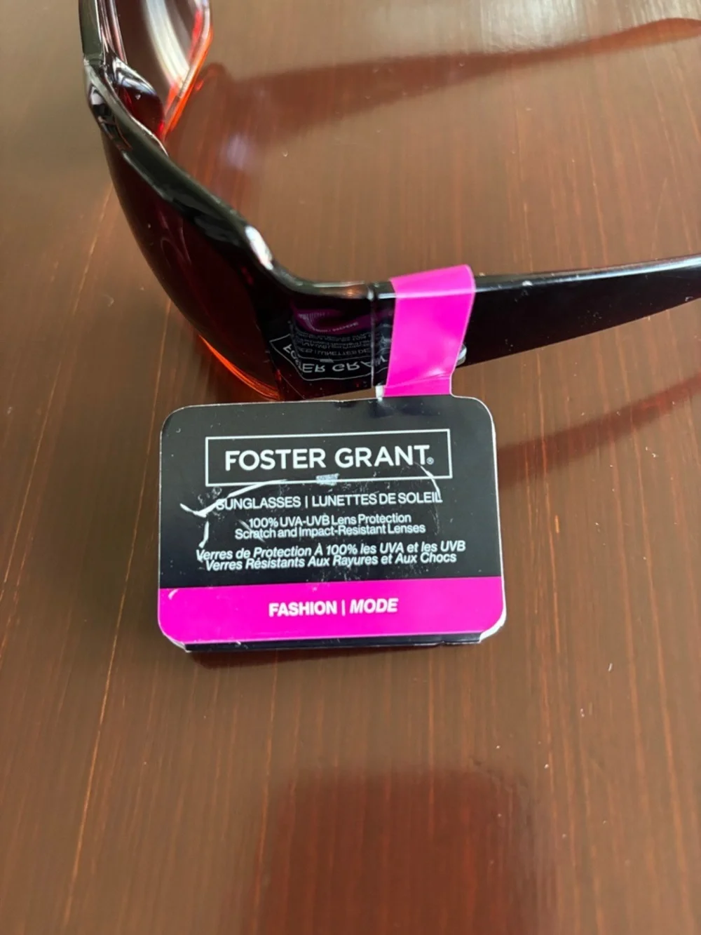 Foster Grant 100% UVA-UVB protect,2 tone brown tortoise shell  frame, brown lens